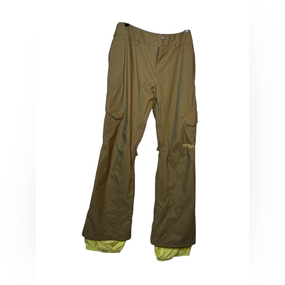 Burton DRYRIDE Women's Cargo Snow Pants Khaki Olive Green Extra Small XS